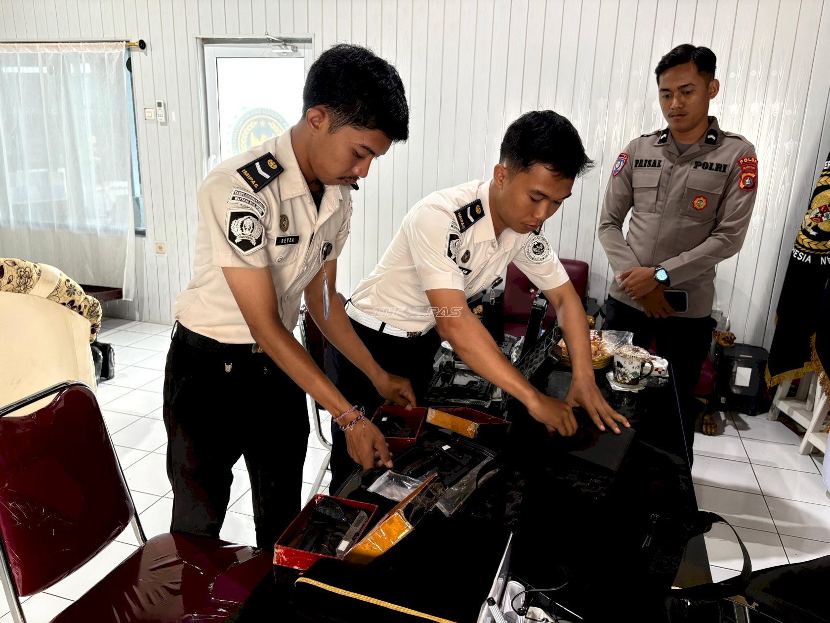 Rutan Majene Ikuti Monev Polsus dan Pengecekan Senjata Api dari Polda Sulbar