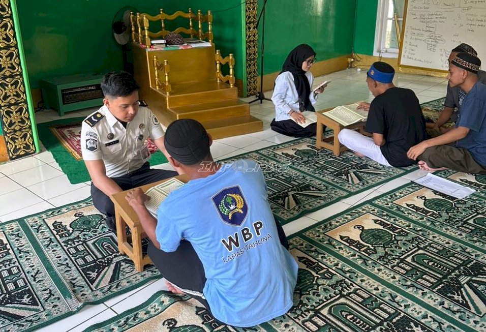 Lapas Tahuna Gelar Pengajian dan Baca Tulis Al-Qur’an Rutin bagi Warga Binaan