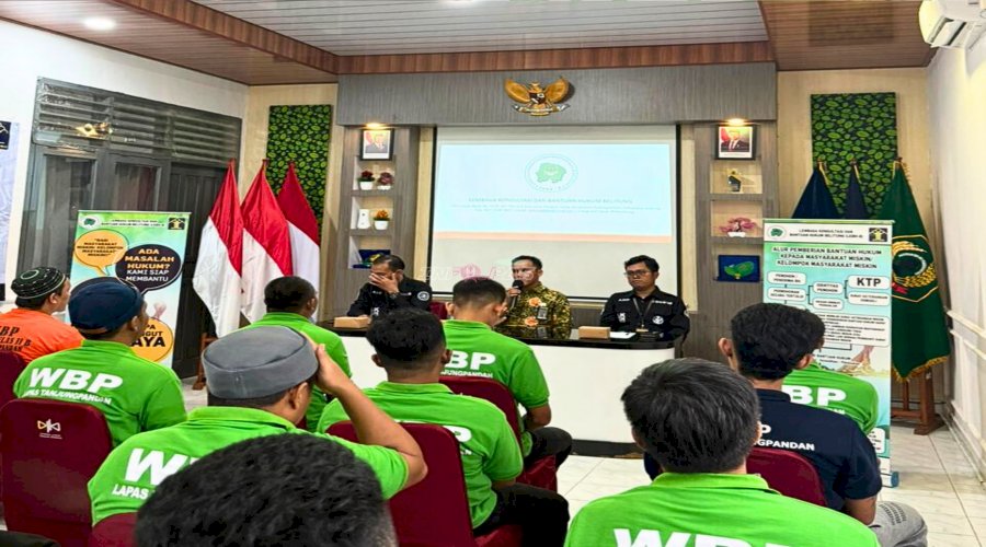 Perkuat Pemahaman Hak Hukum, Lapas Tanjungpandan dan LKBH Belitung Sosialisasikan Bantuan Hukum Gratis