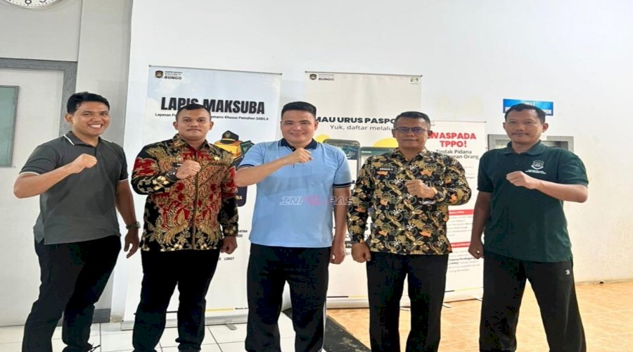 Lapas Muara Tebo Jajaki Kerja Sama Gerai Produk Warga Binaan di Kanim Muara Bungo