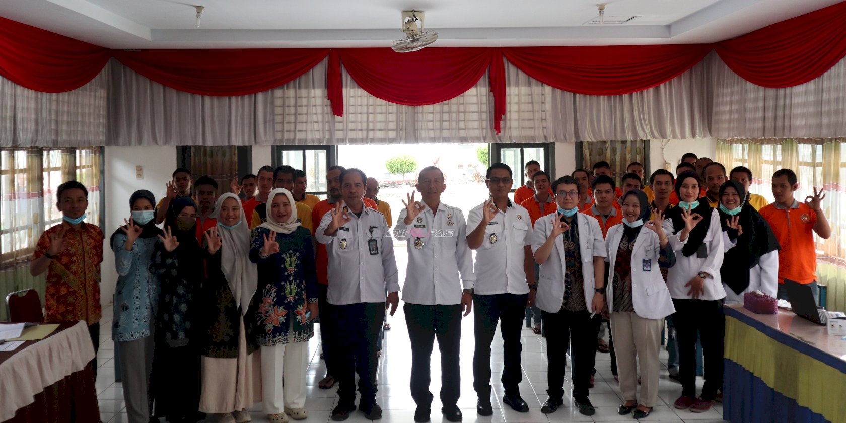 Lapas Muara Bungo dan Puskesmas Bungo II Laksanakan Cek HIV/AIDS bagi Warga Binaan 