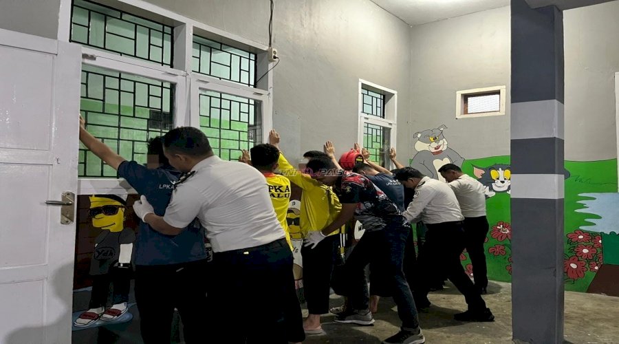 Jelang Ramadan, LPKA Palu Perketat Keamanan lewat Penggeledahan Blok Hunian
