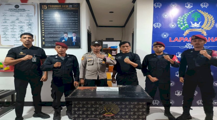 Wujudkan Ramadan Kondusif, Lapas Wahai dan Polsek Wahai Gelar Sidak Gabungan