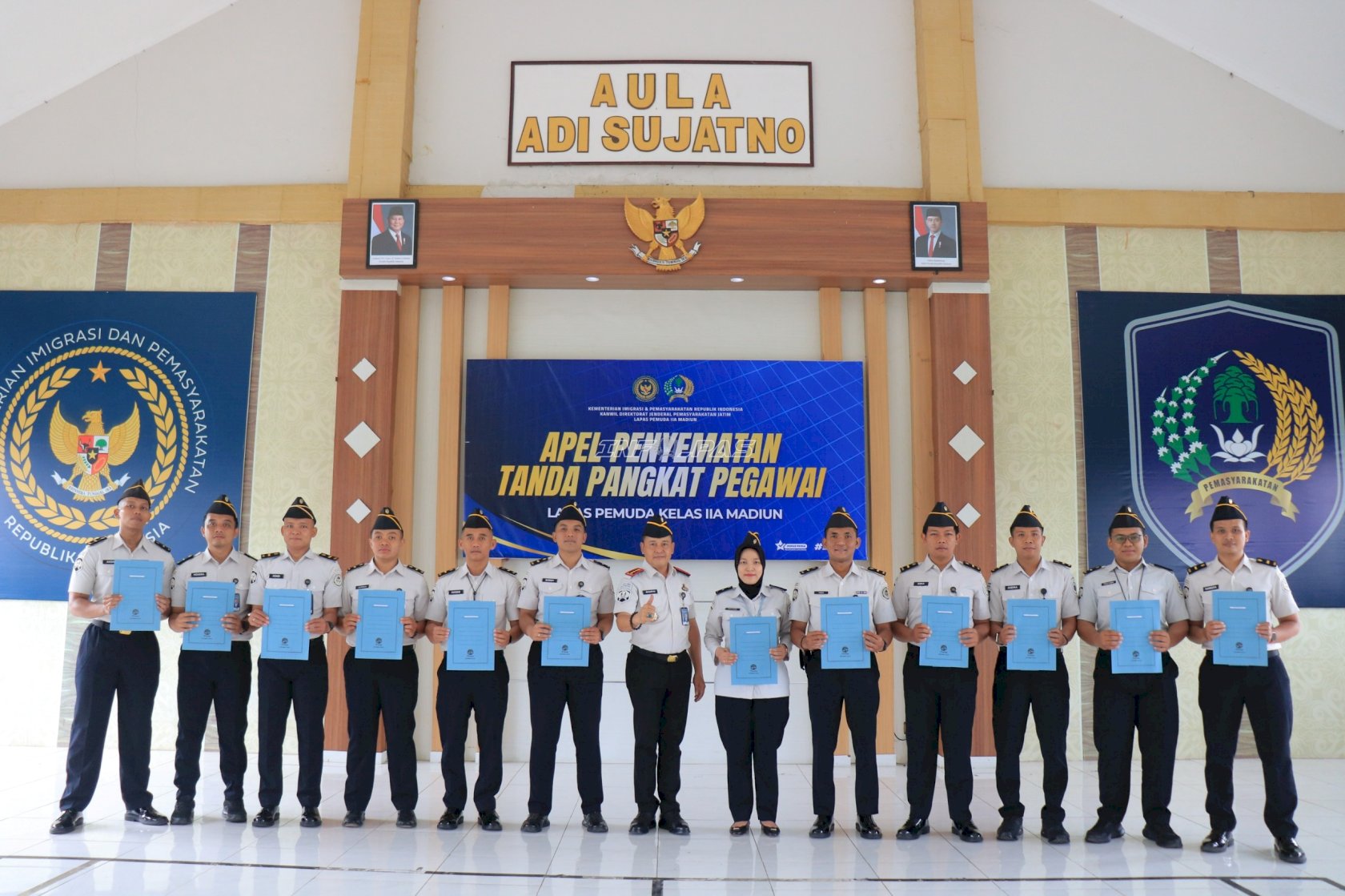 Kenaikan Pangkat dan Petugas Teladan, Lapas Pemuda Madiun Perkuat Profesionalisme Petugas