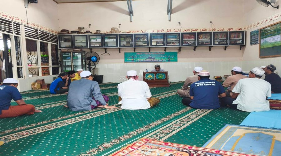 Pengajian Ponpes At-Taubah Lapas Amuntai Bahas Persiapan Jelang Ramadan