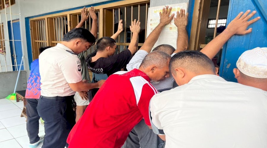 Razia Blok Hunian, Lapas Tolitoli Perketat Keamanan Jelang Ramadan 1447 H