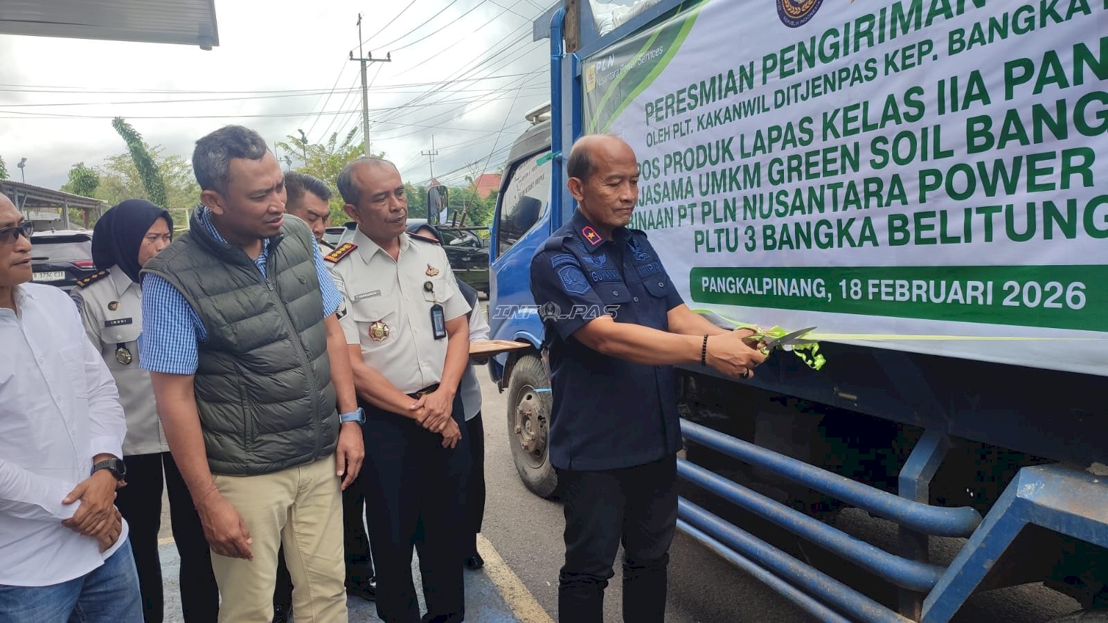 Inovasi FABA, Lapas Pangkalpinang Kirim Perdana 6 Ton Kompos