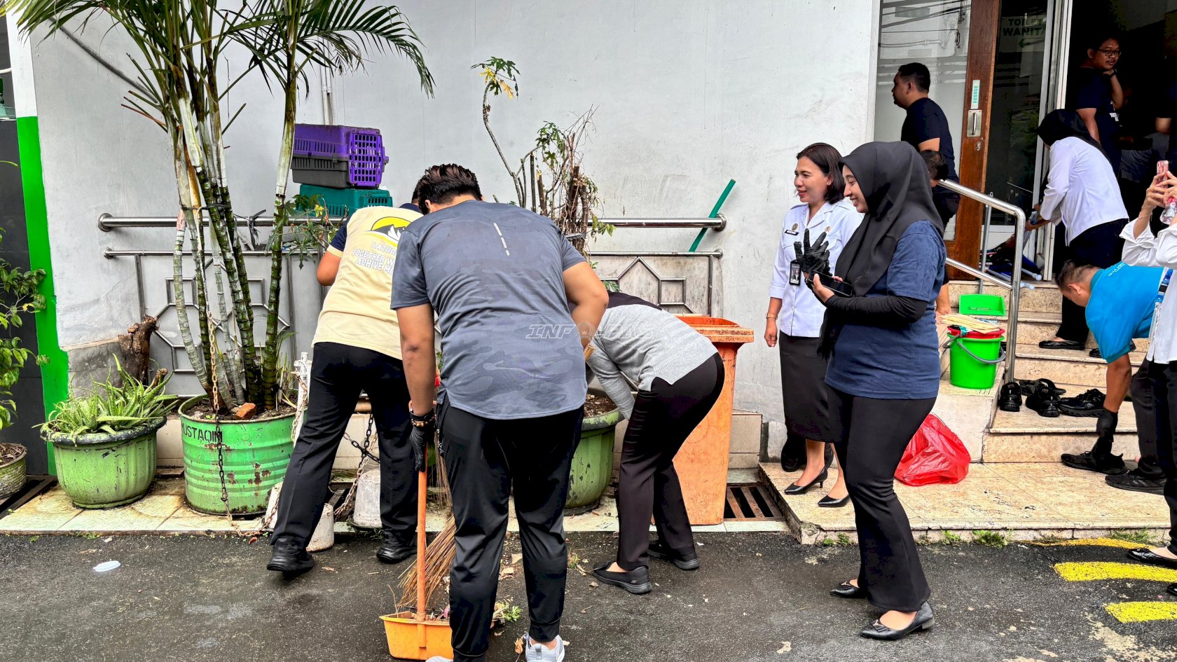 Sambut Ramadan, Lapas Cipinang Gelar Kerja Bakti bersama Kakanwil Ditjenpas DKJ