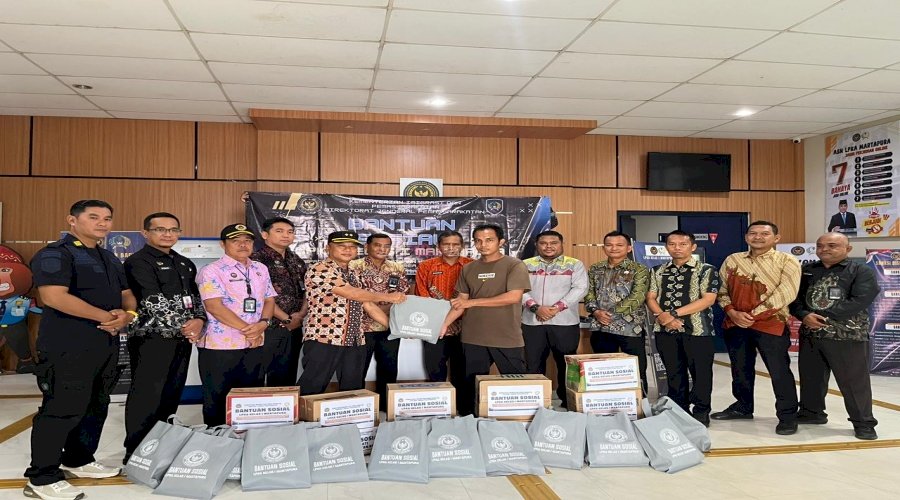 Dukung Program Aksi Kemenimipas, LPKA Martapura Salurkan 20 Paket Bansos untuk Warga Sekitar