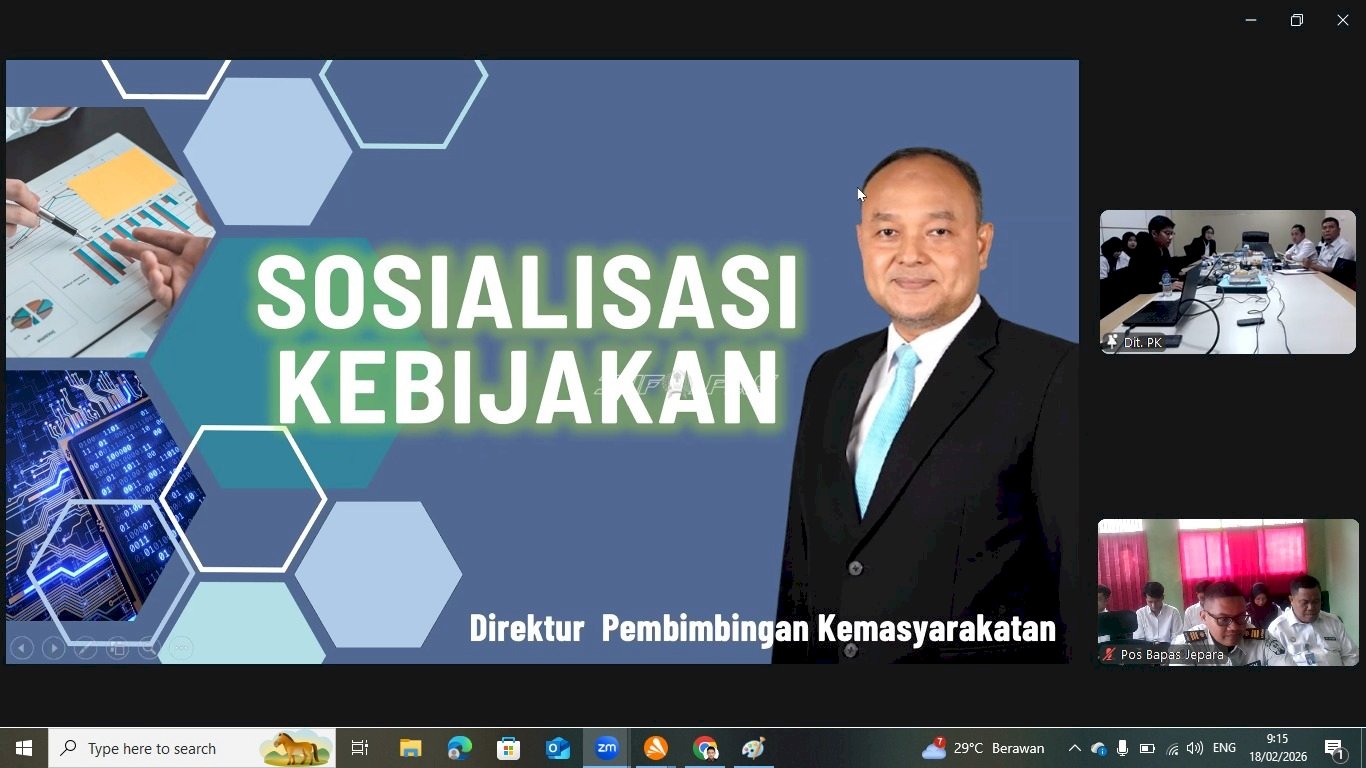 Perkuat Layanan Pembimbingan, Pos Bapas Jepara Dukung Implementasi Standar Registrasi Nasional