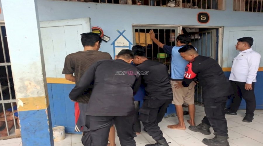 Perkuat Keamanan Jelang Ramadan, Rutan Marabahan Gelar Penggeledahan Kamar Hunian