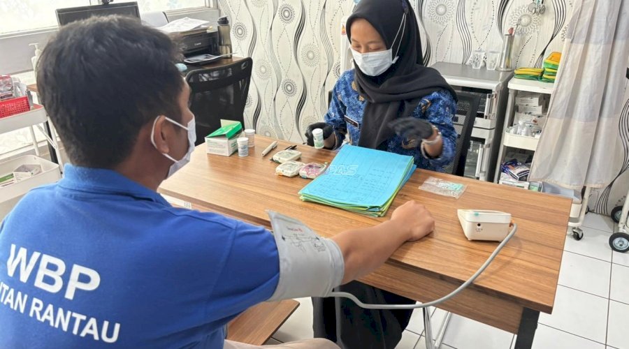 Skrining PTM Warga Binaan, Rutan Rantau Perkuat Layanan Kesehatan Preventif