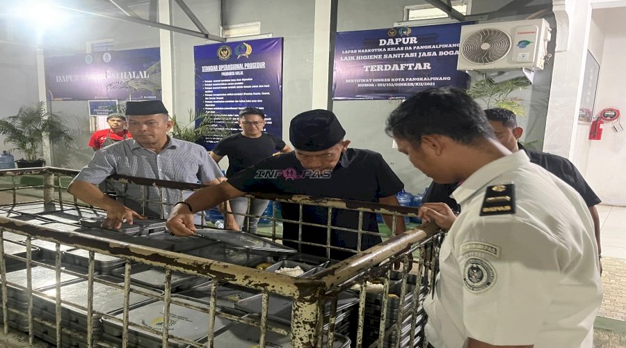 Sasar Blok Hunian dan Dapur Lapas Narkotika Pangkalpinang, Plt. Kakanwil Ditjenpas Kep. Babel Pastikan Ramadan Aman dan Tenteram