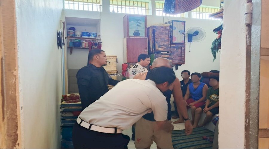  Perangi Gangguan Kamtib, Lapas Pangkalpinang Intensifkan Razia Ramadan