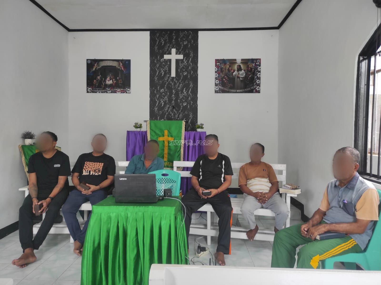 Bangun Kesadaran Iman, Warga Binaan Lapas Wahai Ikuti Ibadah Virtual Pekan Prapaskah I