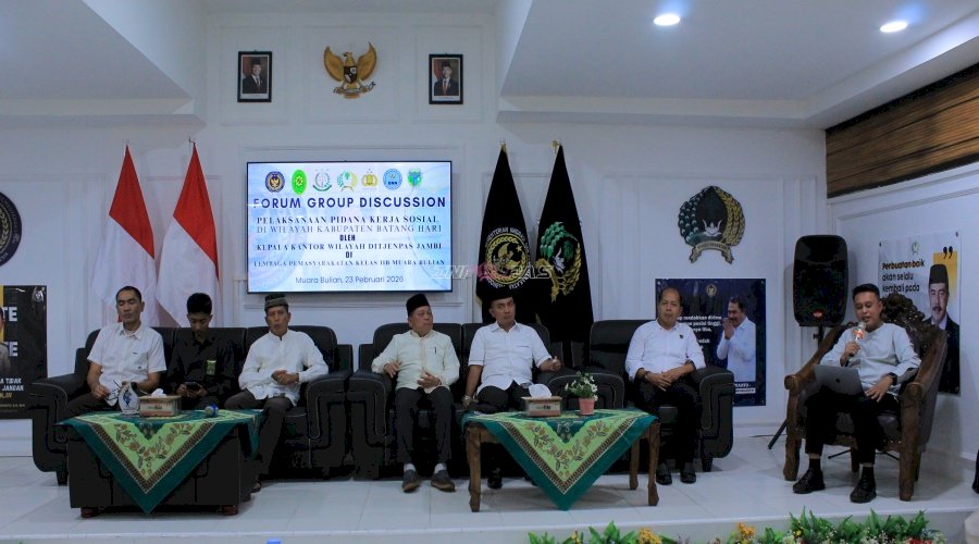 Kanwil Ditjenpas Jambi dan APH Dukung Penerapan Pidana Kerja Sosial sebagai Alternatif Pemidanaan Konstruktif