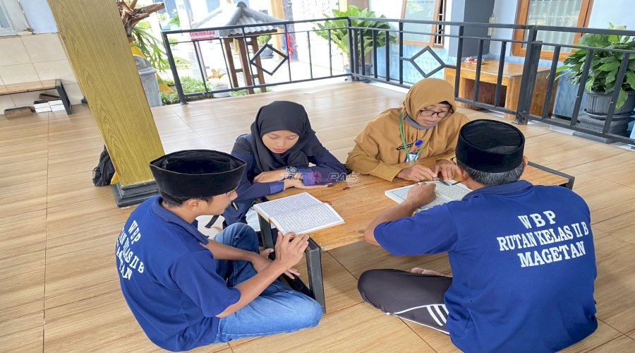 Tingkatkan Kualitas Spiritual Warga Binaan, Rutan Magetan Gelar Pembelajaran Tahfiz Al-Qur’an