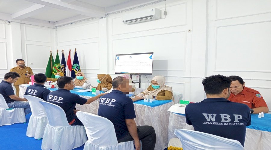 Sinergi Layanan Kesehatan, Lapas Kotabaru dan Puskesmas Dirgahayu Gelar Skrining TB, HIV, dan Hepatitis