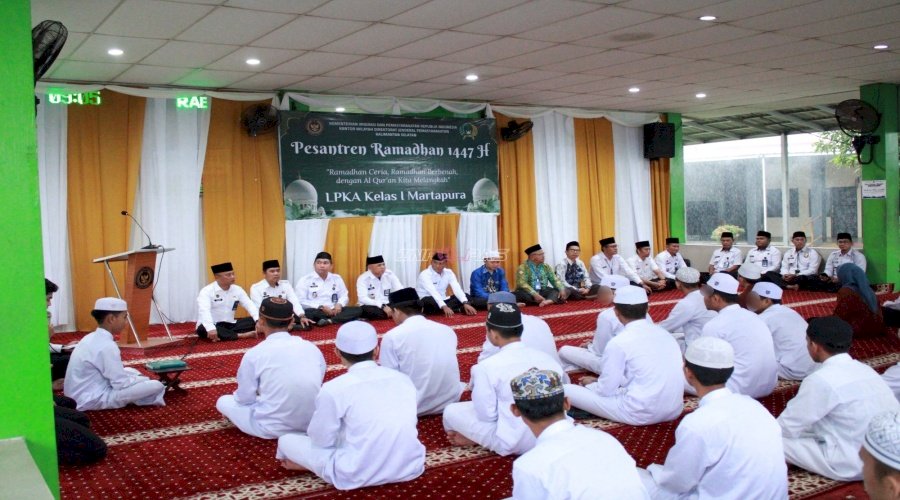 Gandeng Kemenag Kab. Banjar, Pesantren Ramadan LPKA Martapura Resmi Dimulai