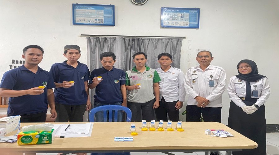 Rutan Barabai Tes Urine Petugas dan Warga Binaan, Seluruhnya Negatif