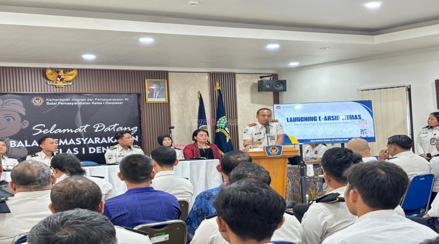 Bapas Denpasar Luncurkan e-Arsip Litmas, Perkuat Transformasi Digital Pemasyarakatan