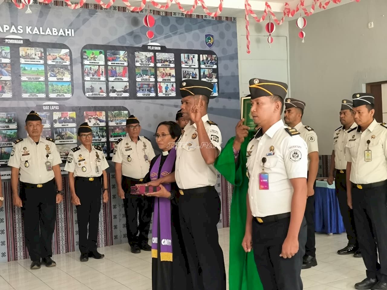 Perkuat Organisasi, Lapas Kalabahi Lantik Dua Pejabat Manajerial