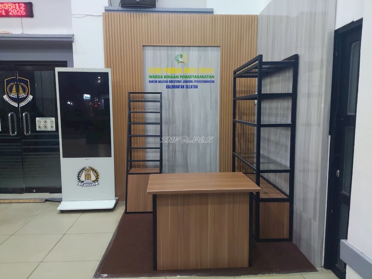 Gerai Hasil Karya Warga Binaan Lapas Banjarbaru Hiasi Kantor Imigrasi Banjarmasin