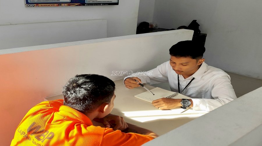 Berantas Buta Huruf, Lapas Saparua Gelar Asesmen Warga Binaan