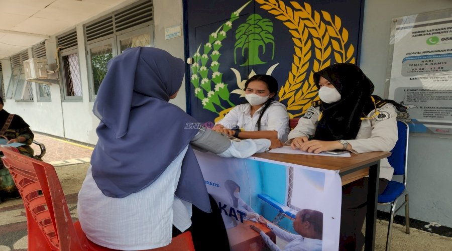 Lapas Tual Fasilitasi Cek Kesehatan Gratis bagi Pengunjung