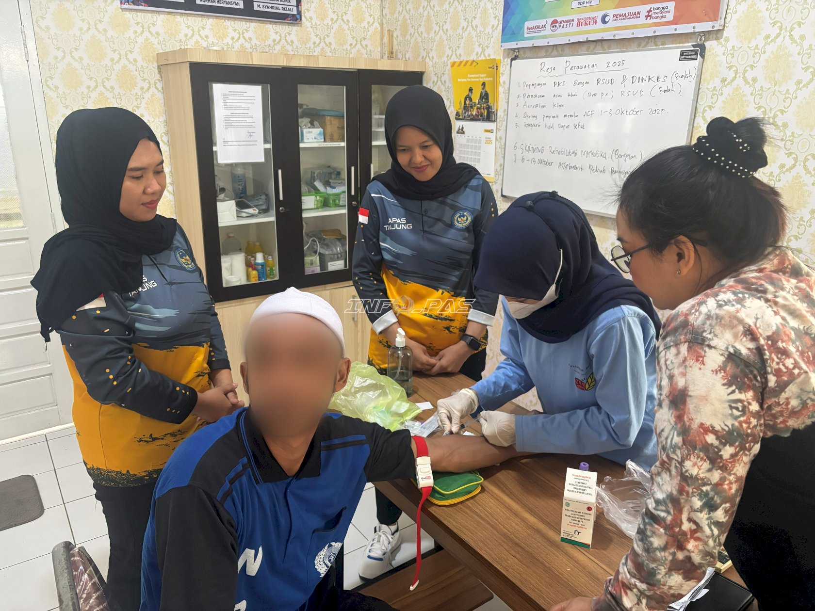 Lapas Tanjung dan Puskesmas Mabu’un Gelar Pemeriksaan HIV bagi Warga Binaan