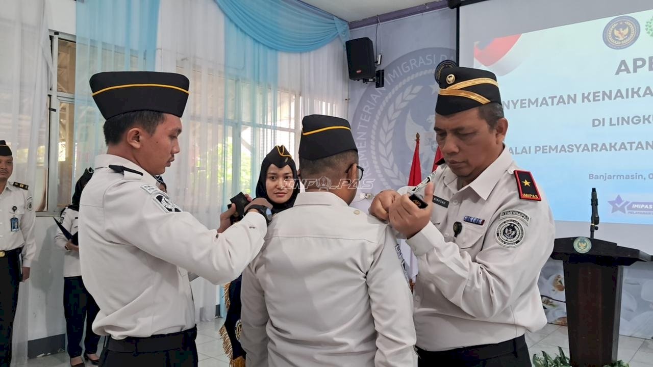 Naik Pangkat, PK Bapas Banjarmasin Siap Perkuat Kualitas Pembimbingan