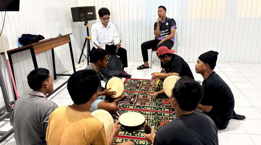 Matangkan Penampilan Safari Ramadan, Rutan Majene Intensifkan Pelatihan Marawis bagi Warga Binaan