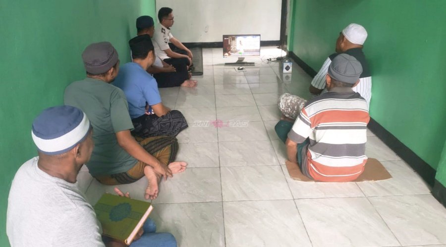 Tingkatkan Kerohanian di Bulan Ramadan, Warga Binaan Lapas Wahai Simak Ceramah Agama secara Virtual