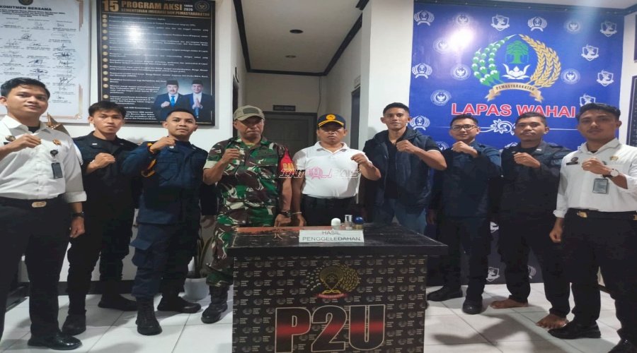 Jaga Kondusivitas Ramadan, Lapas Wahai dan Koramil 1502-05 Lakukan Sidak Bersama