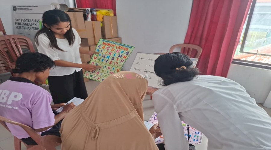 Belajar Tanpa Batas, Warga Binaan Lapas Perempuan Ambon Antusias Ikuti Kelas Membaca