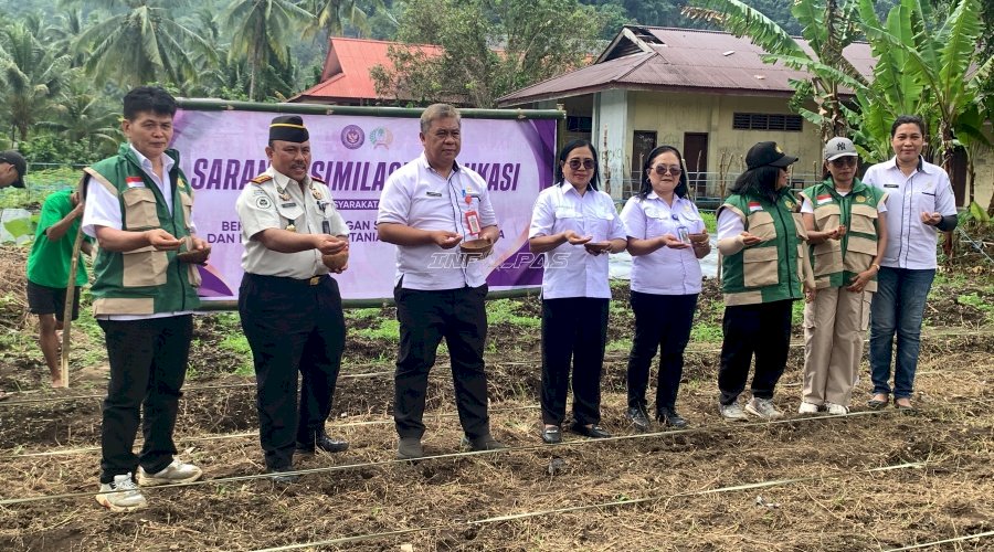 Tebar Harapan, Lapas Tahuna Laksanakan Penanaman Perdana 2.125 Bibit Jagung