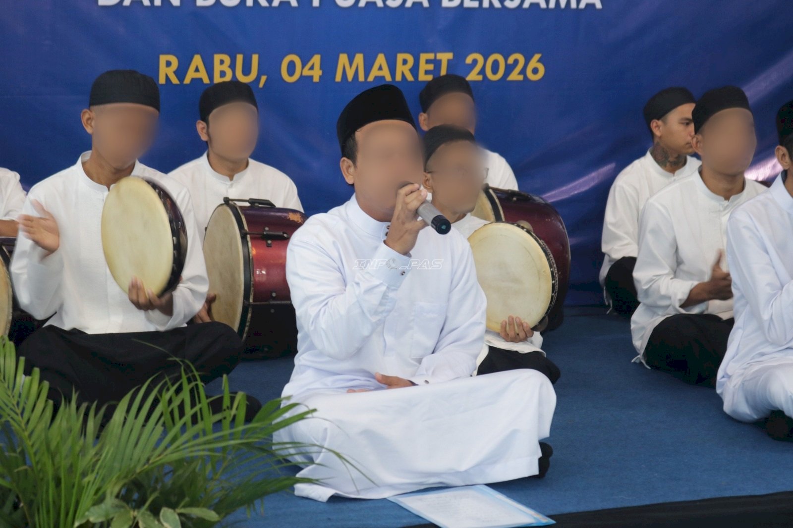 Tim Hadrah Warga Binaan Lapas Cibinong Meriahkan Safari Ramadan Kemenimipas