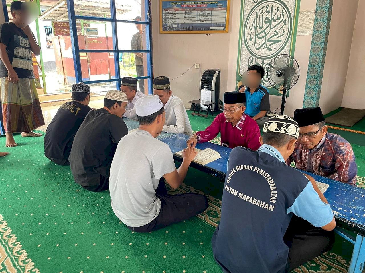 Warga Binaan Rutan Marabahan Antusias Belajar Baca Iqra dan Al-Qur’an di Bulan Ramadan