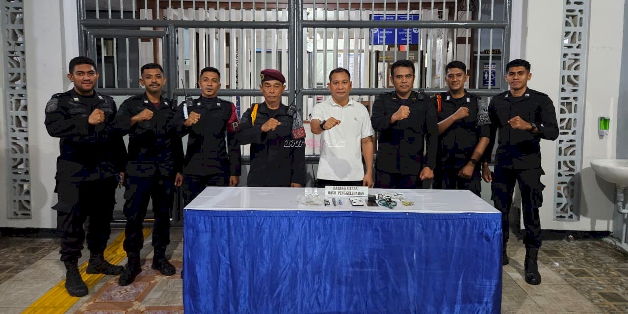 Razia Insidentil Lapas Ambon, Petugas Amankan Barang Terlarang di Blok Elang