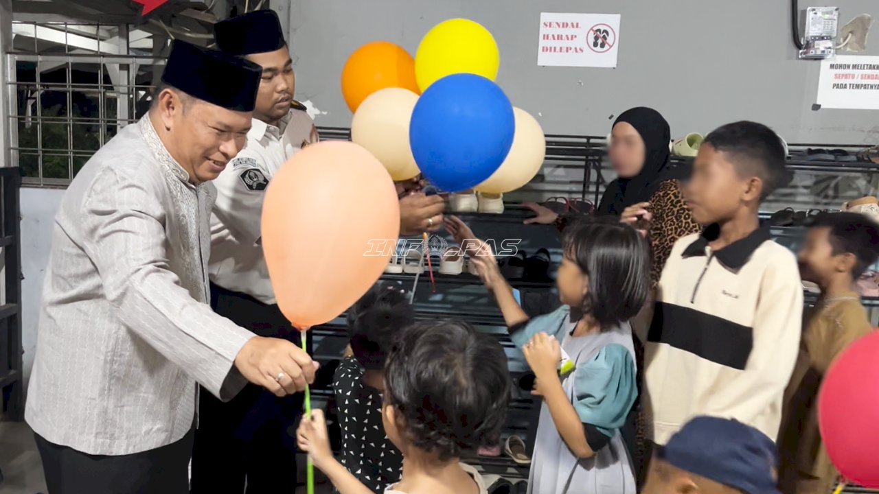 Buka Puasa bersama Keluarga, Warga Binaan Lapas Banjarmasin Lepas Rindu di Bulan Ramadan
