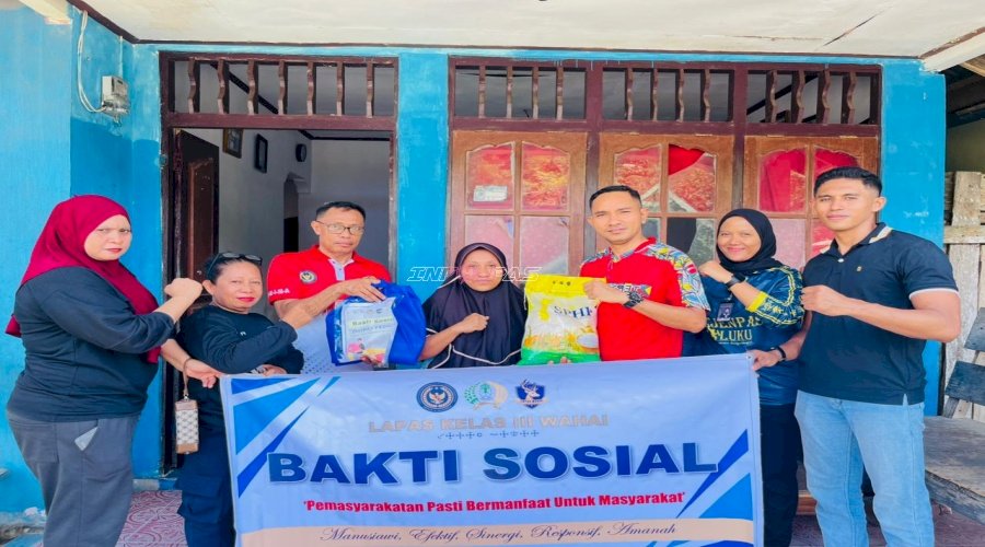 Lapas Wahai Tebar Berkah Ramadan, Salurkan Bansos kepada Masyarakat Kurang Mampu