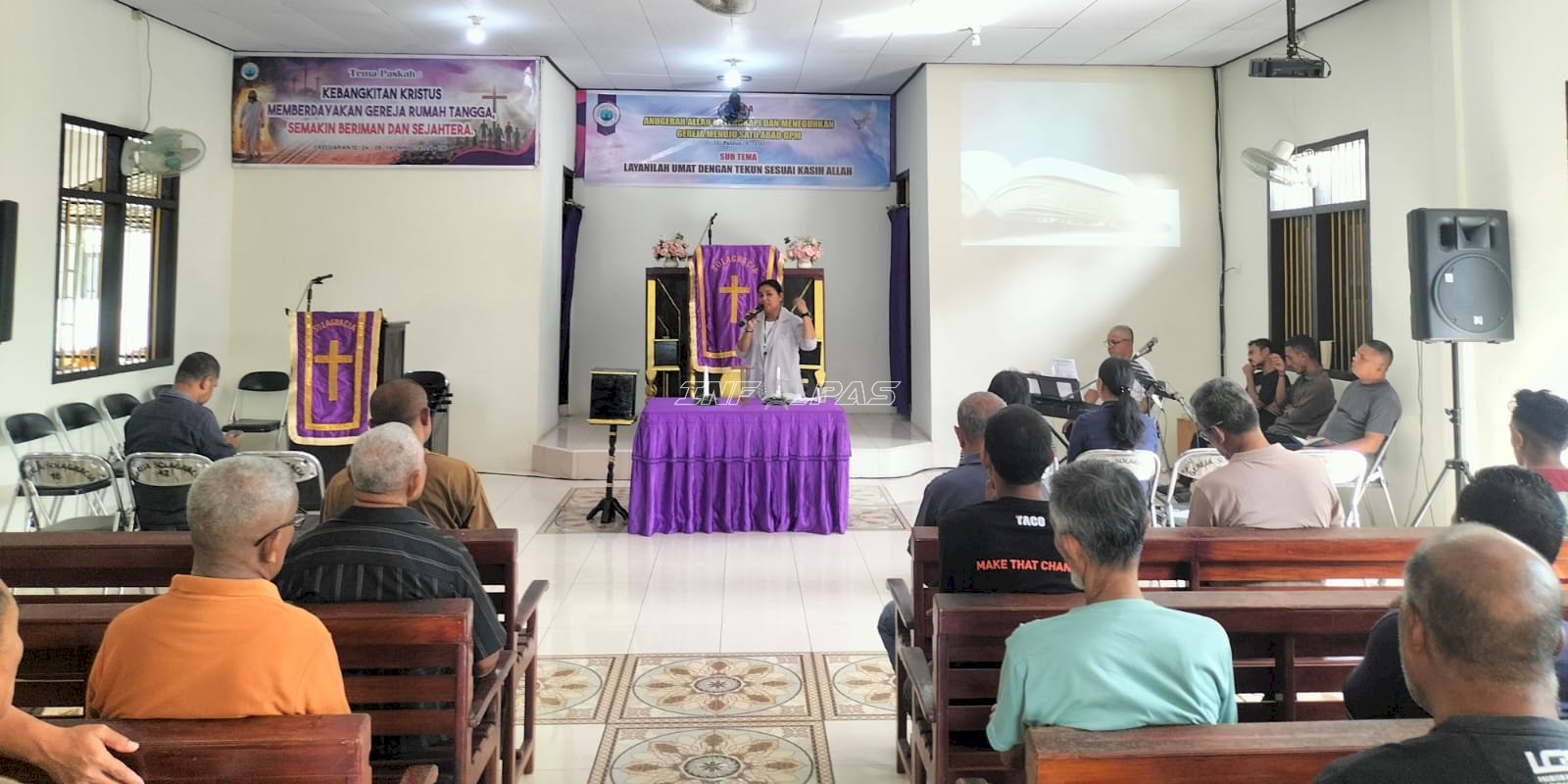 Lewat Ibadah dan Penyuluhan, Lapas Ambon Tingkatkan Pembinaan Spiritual Warga Binaan Kristen