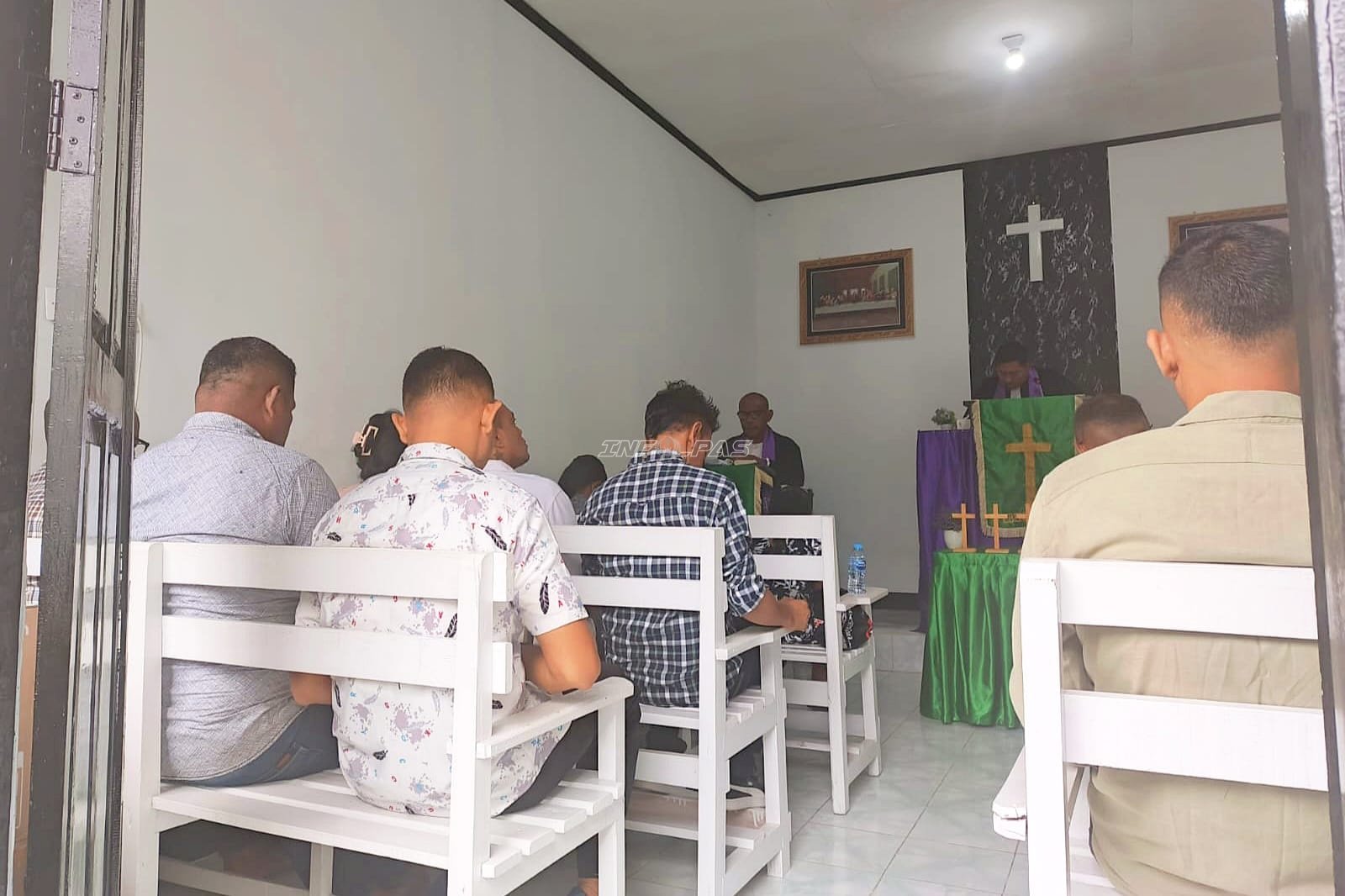 Ibadah Prapaskah Minggu IV, Warga Binaan Lapas Wahai Diajak Maknai Jalan Via Dolorosa