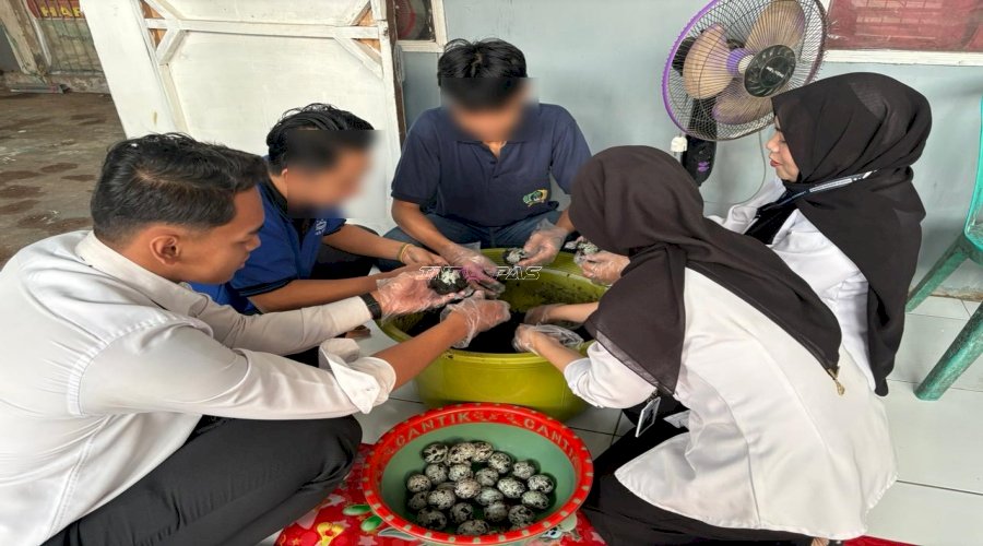 Warga Binaan Lapas Amuntai Produksi 100 Butir Telur Asin, Bekal Keterampilan untuk Masa Depan