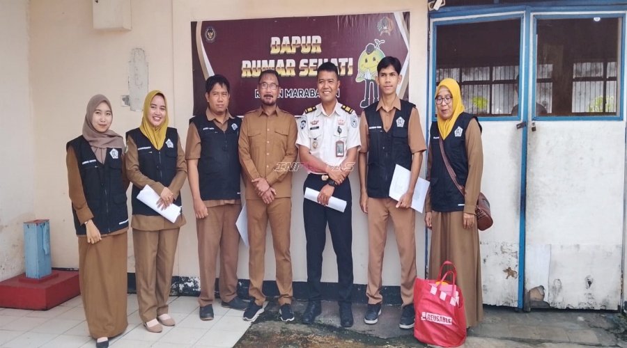 Rutan Marabahan Kedatangan Dinkes Kab. Barito Kuala, Sidak Dapur demi Raih SLHS