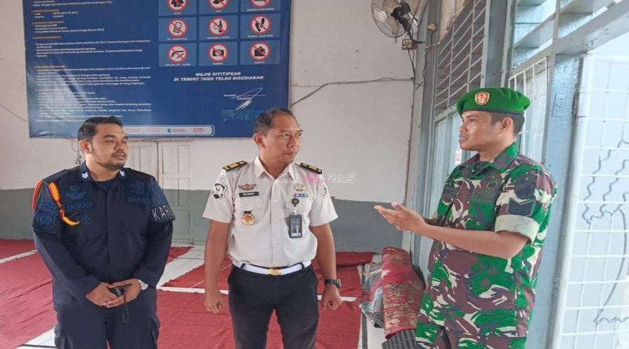 Sinergi Lapas Amuntai dan APH Perkuat Pengamanan Posko Kunjungan Ramadan di Lapas 