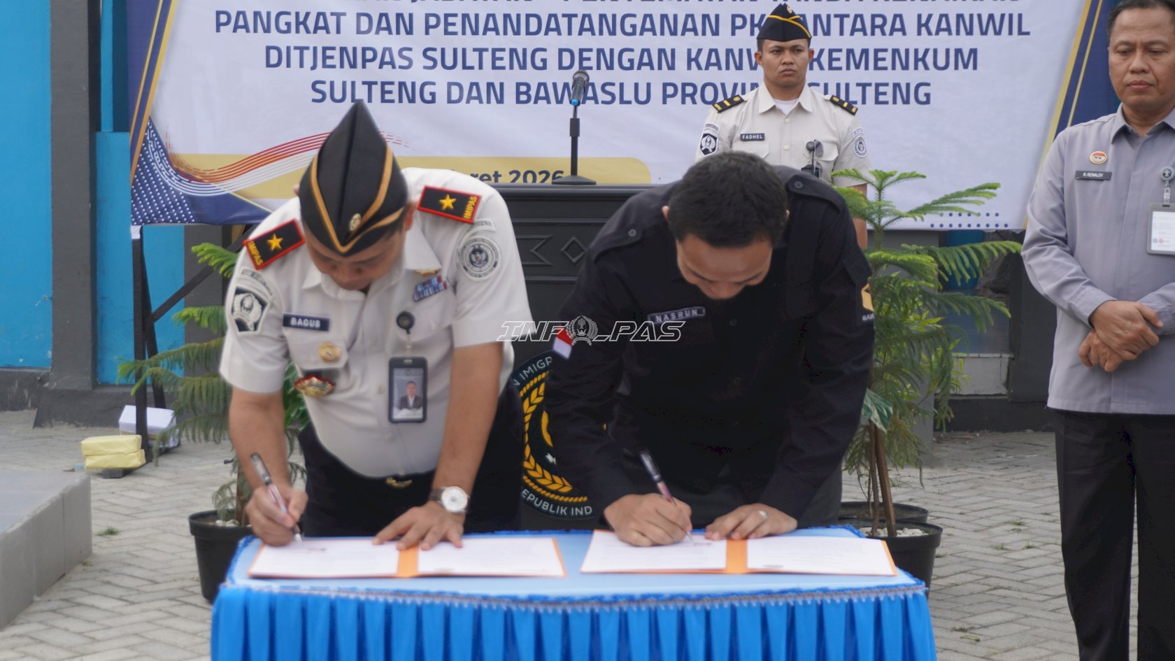 Perkuat Pembinaan Warga Binaan, Kanwil Ditjenpas Sulteng Teken PKS dengan Bawaslu dan Kemenkum