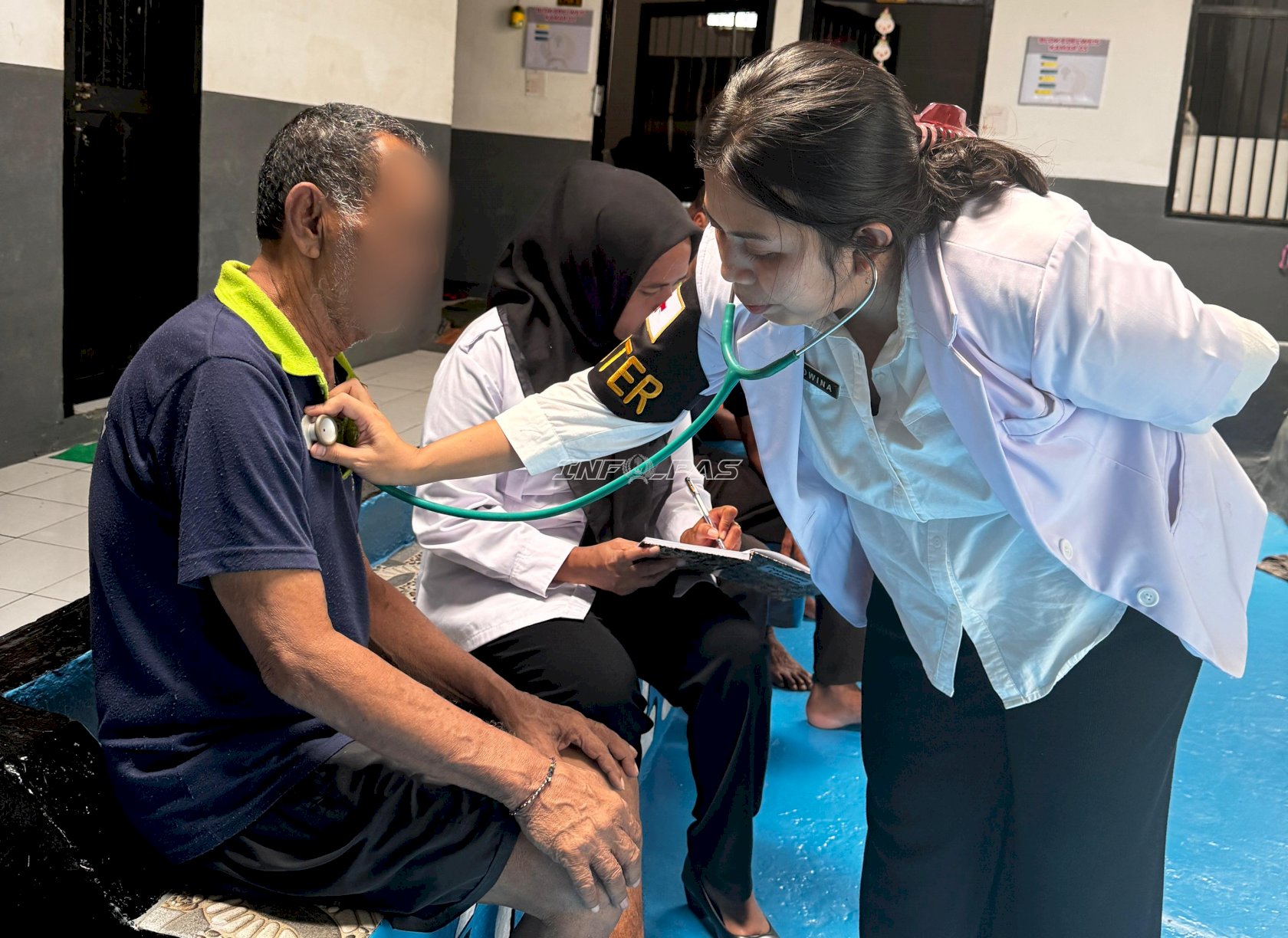 Peduli Lansia dan Kelompok Rentan, Rutan Ambon Gelar Pemeriksaan Kesehatan di Blok Hunian