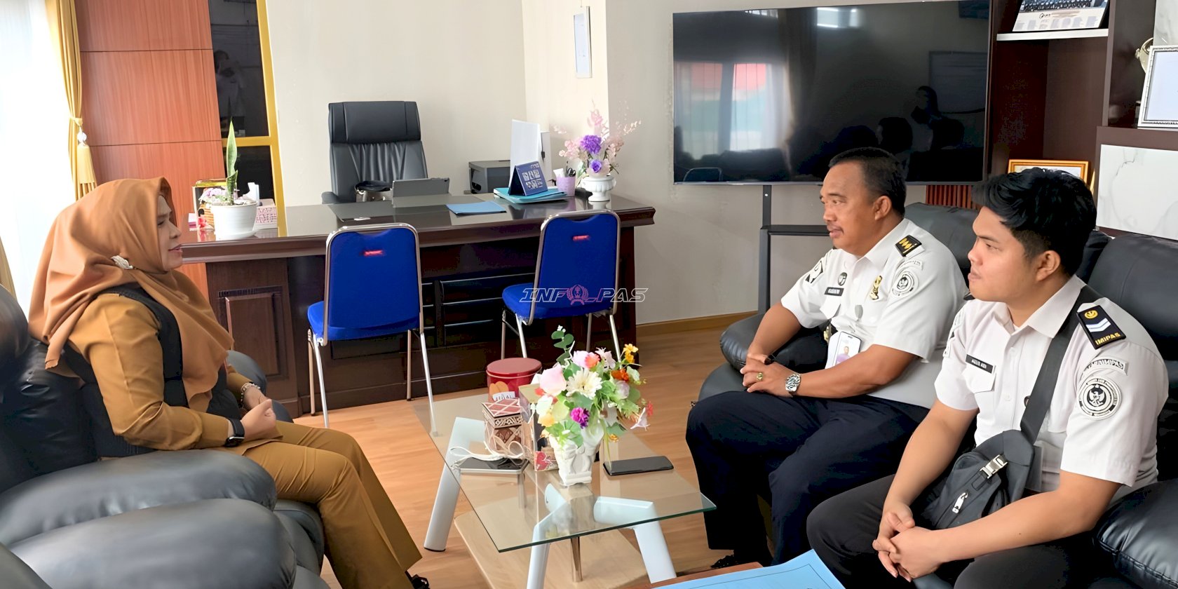 Perkuat Sinergi Program Jembatan Hati, Lapas Narkotika Karang Intan Audiensi dengan Dinsos Kab. Banjar