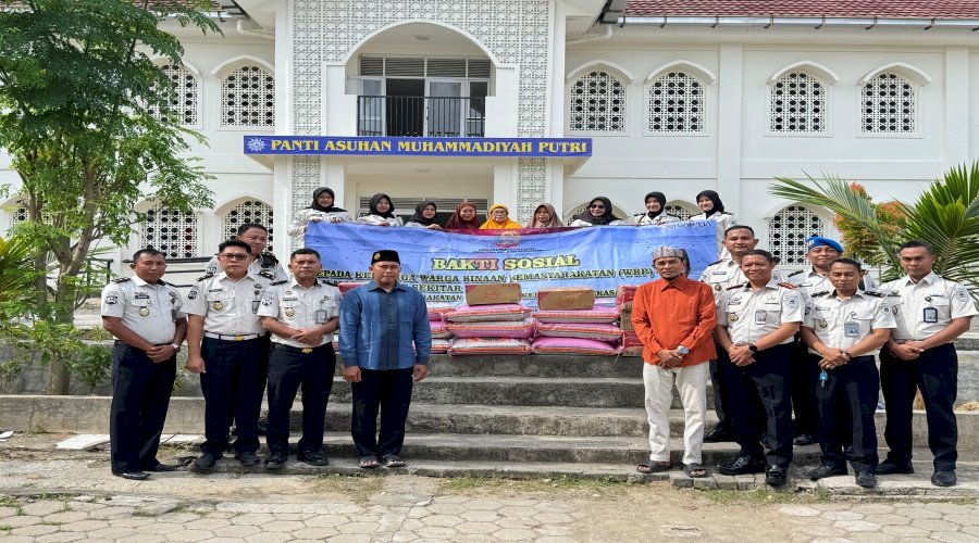 Lapas Narkotika Pamekasan Salurkan Bantuan Sosial kepada Anak Yatim di Panti Asuhan Muhammadiyah